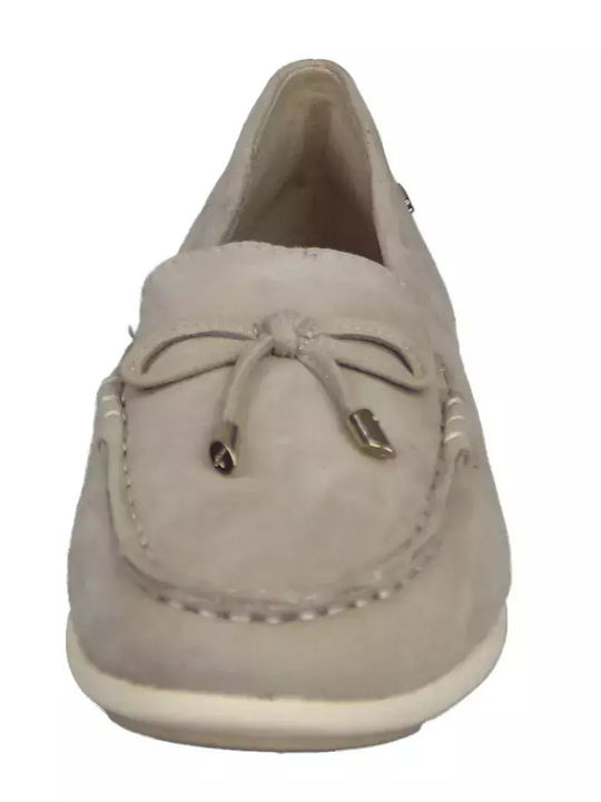 Women's Moccasins in Beige Color