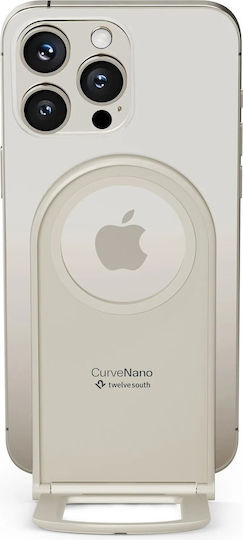 Twelve South Curve Nano Βάση Γραφείου για Κινητό σε Μπεζ χρώμα