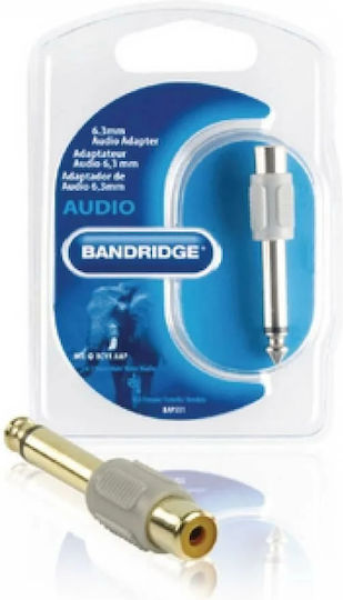 Bandridge BAP551 Converter 6.3mm male to RCA female 1pcs