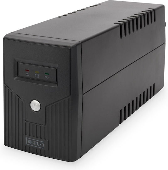 Digitus UPS Line-Interactive 600VA 360W με 2 Schuko Πρίζες
