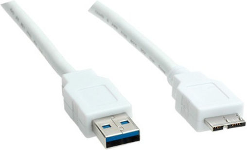 Value Regular USB 2.0 to micro USB Cable Λευκό 2m 11.99.8874-10 1τμχ