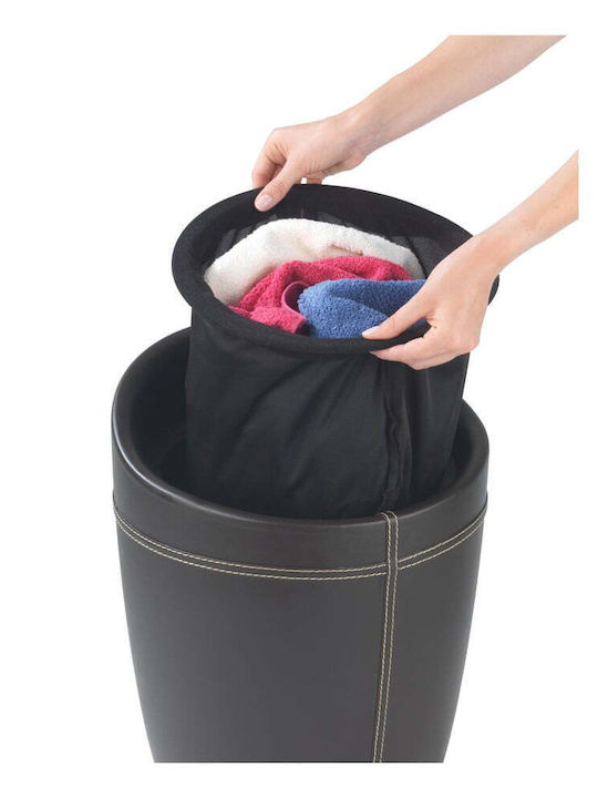 Wenko Wäschekorb Stoff 20lt Schwarzes