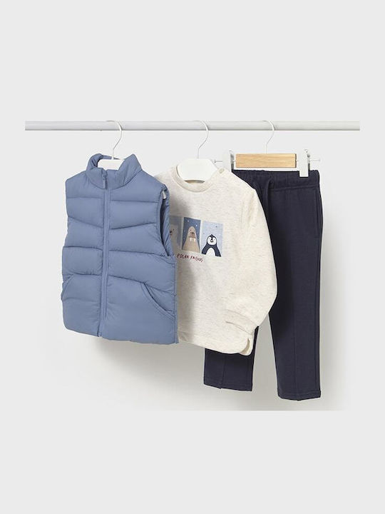 Kids' Set with Pants Winter 3pcs Blue