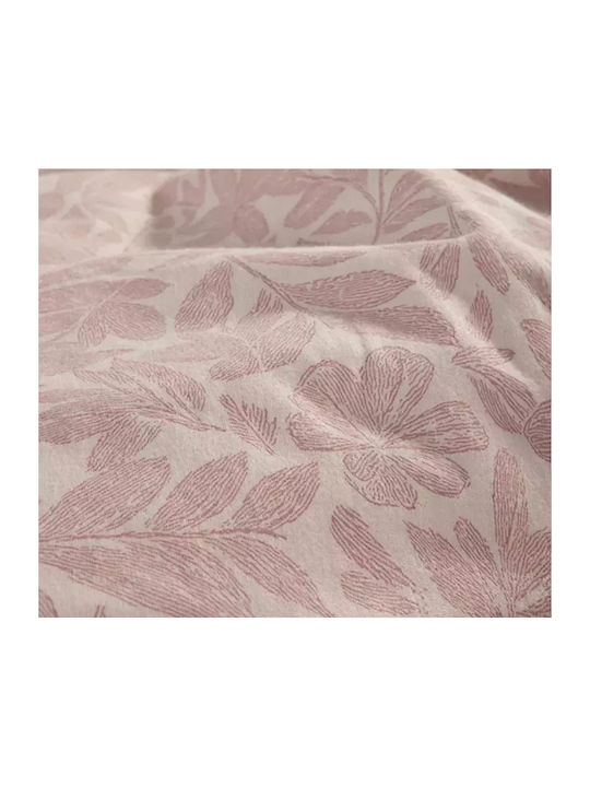 Nef-Nef Homeware Bettwäsche-Set King Size Flanell mit Gummiband 180x200+32cm. Issual Pink 4Stück