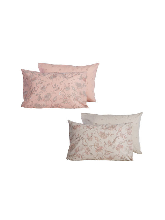 Nef-Nef Homeware Bamb.carena Pillowcase with Envelope Cover L.grey 52x72cm.
