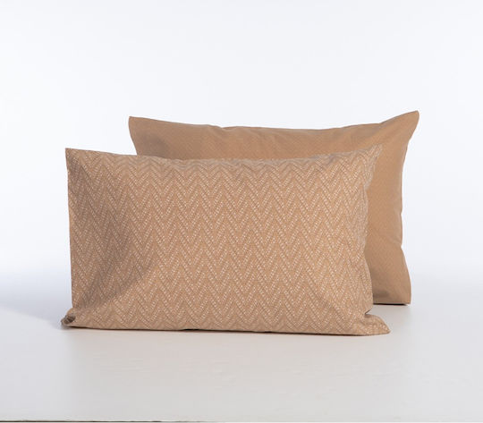 Nef-Nef Homeware Bamb.suspen Kissenbezug mit Umschlagumschlag Caramel 52x72cm.