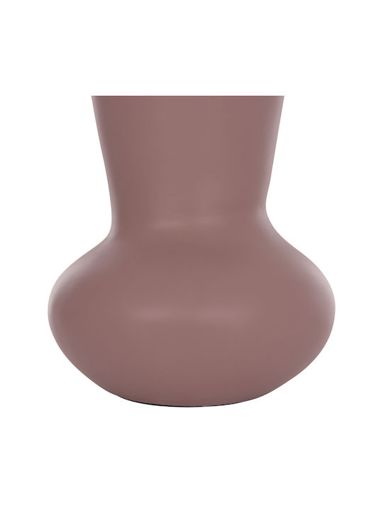 Homemarkt Set of 2 Table Decorative Vases Chelin HM21144 Terracotta Black & Purple