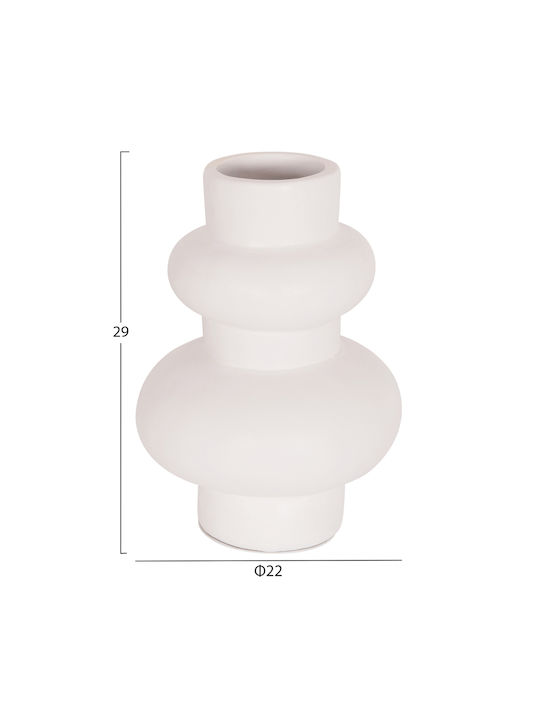 HomeMarkt Decorative Vase Lekkan White