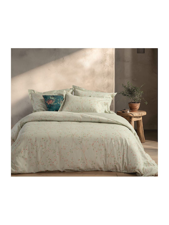 Nef-Nef Homeware Duvet Cover Set Cotton Queen with 2 Pillowcases 240x230 Kiara Mint