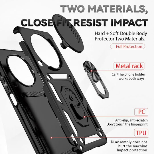 Umschlag Rückseite Schwarz (Honor Magic5 Pro)