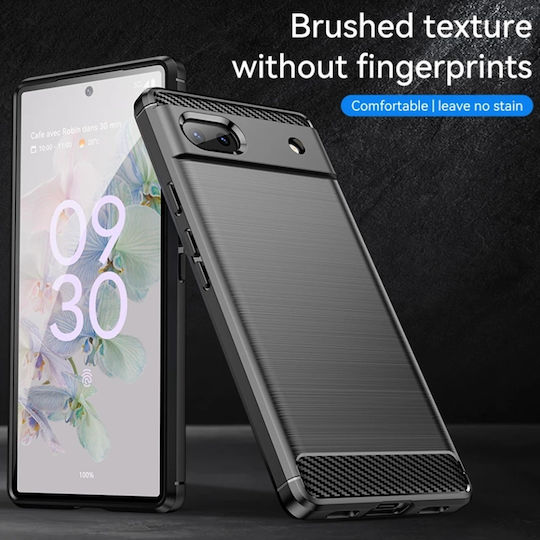 Back Cover Σιλικόνης Μαύρο (Google Pixel 6a)