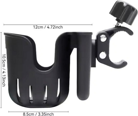 Bottle Cage 8.5×10.5cm 360° Rotation Mobile Phone Holder Support Base for Scooters