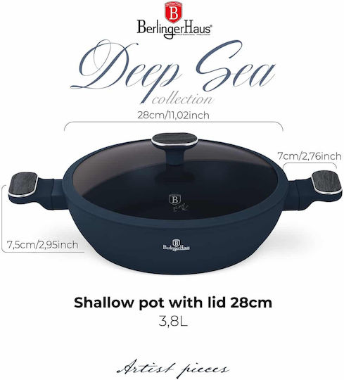 Berlinger Haus Deep Sea Collection Oală Adâncă Din Aluminiu 3.8lt / 28cm