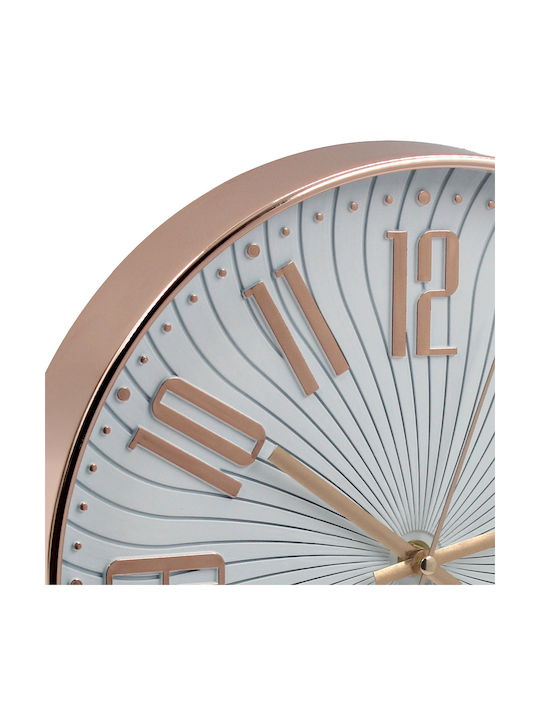 Keskor 87533-2 Wanduhren Kunststoff Φ30x4,5 cm Rose Gold
