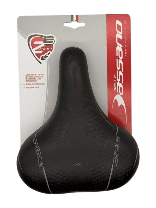 Selle Bassano Volare Xl 3zone Black Bicycle Saddle City
