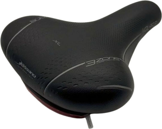 Selle Bassano Volare Xl 3zone Σέλα Ποδηλάτου Μαύρη 250 x 200 mm