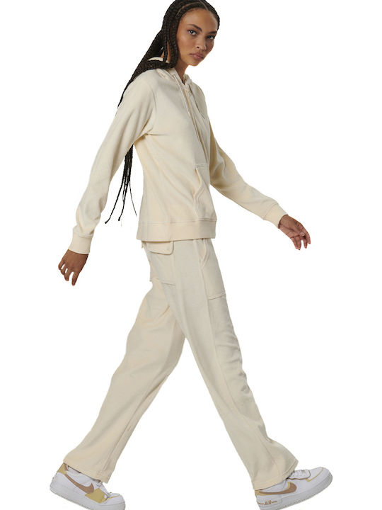 Sweatpants Velvet Birch Cream