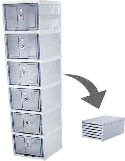 Plastic Shoe Organizer 25.5x34.5x105cm t02116671