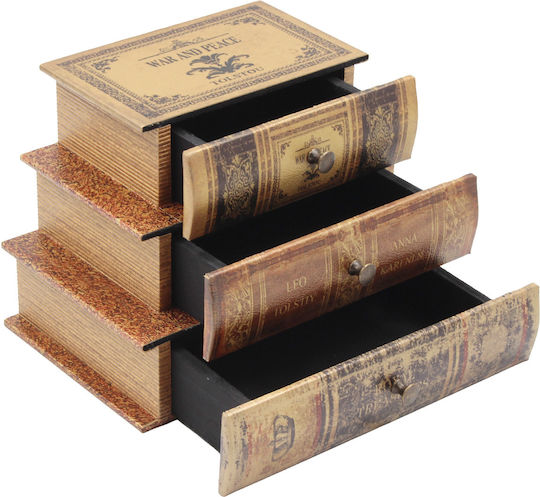Кутии За Книги 3 Чекмеджета 21х14х15 См Keskor 52210
