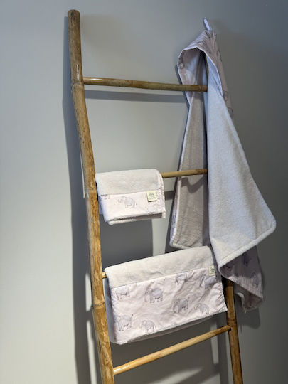 Grandes Suenos Baby Bath Towel Hooded Beige 85x85cm