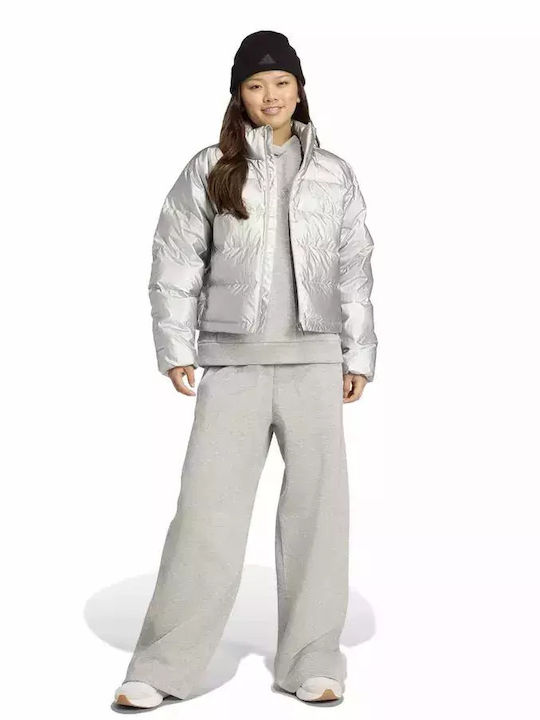 Helionic Down Jachetă de femei Puffer cu protecție împotriva vântului Grey - Silver