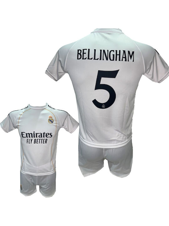 Kids Football Set Real Madrid Bellingham White White 290825-14