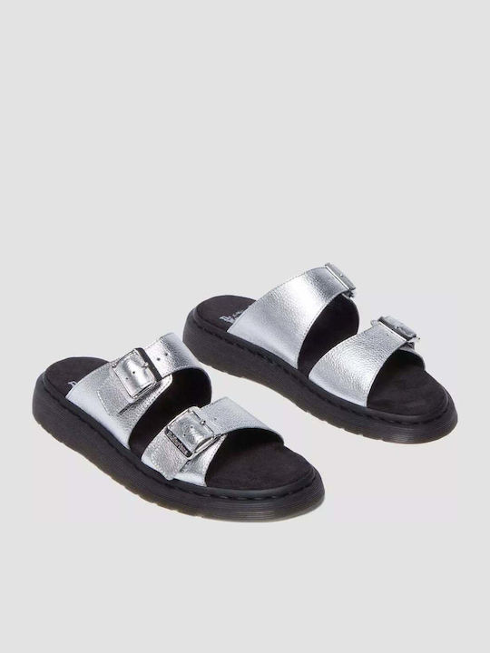 Josef Leder Flache Sandalen für Damen in Gray Farbe