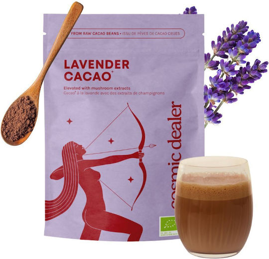 Cacao Organic cu Ciuperci Adaptogene Cosmic Dealer Lavandă 120 G