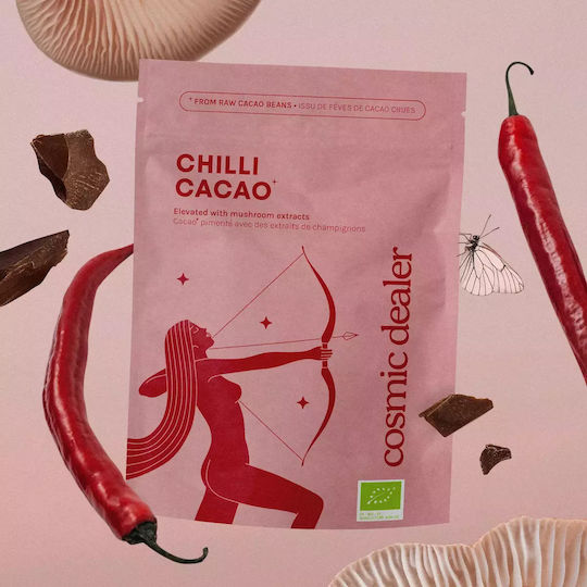 Organic Cacao Adaptogenic Mushrooms Cosmic Dealer Chilli 120 G