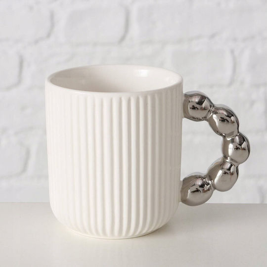 RAVI Cană Ceramică Albă