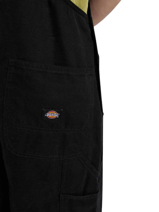 Canvas Ανδρική Τζιν Σαλοπέτα με Loose Straight Εφαρμογή Black