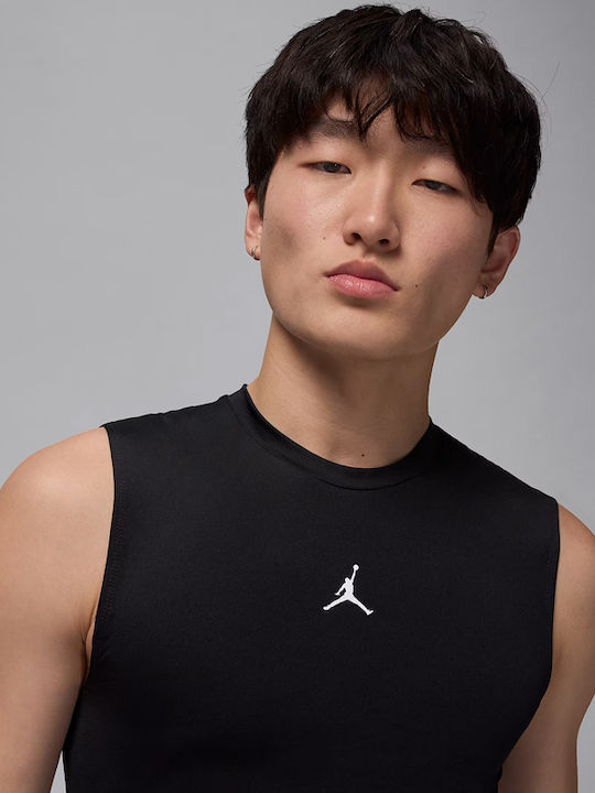 Jordan Herren Thermo ärmelloses Shirt Schwarz