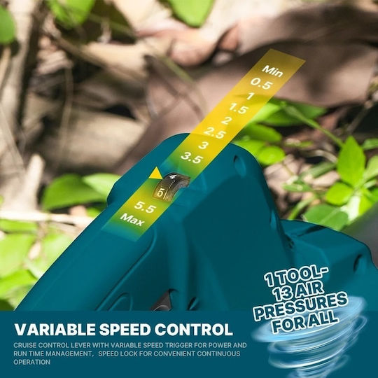 Blower Handheld 21V with 2 Batteries & Volume Adjustment