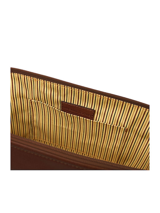 Toiletry Bag Smarty L in Tabac Brown color 26cm