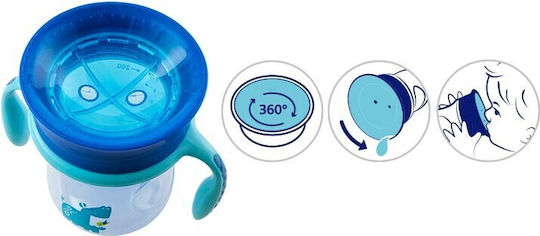 Chicco Παιδικό Ποτηράκι Perfect από Πλαστικό Πράσινο 200ml για 12m+