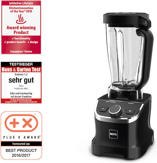 Novis Problender Блендер с Кана Тритан 1,9 л 1400W Черен