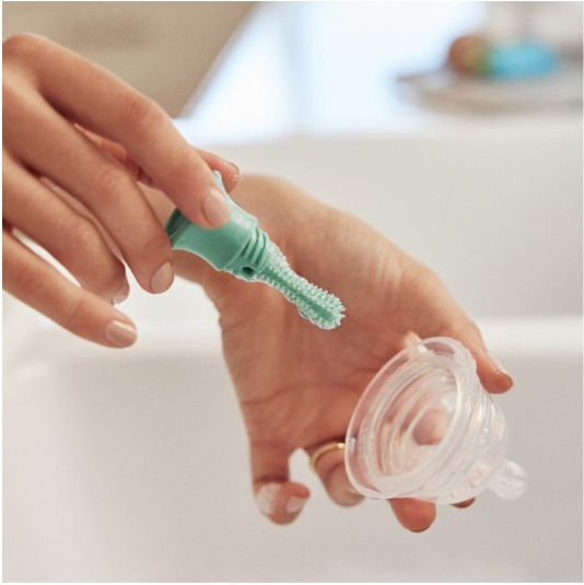 Munchkin Cleaning Brush for Baby Bottle Gray Sponge Bottle Brush