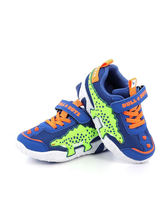 Kids Sneakers with Scratch & Lights Blue