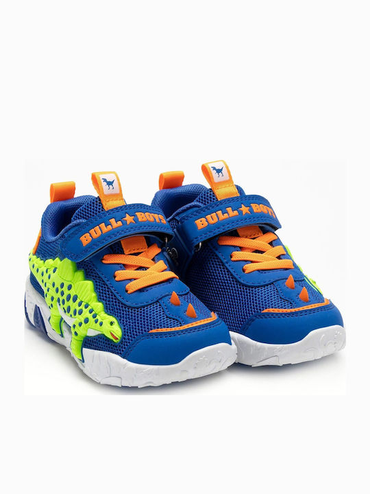 Kids Sneakers with Scratch & Lights Blue