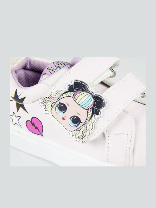 L.o.l Surprise Kids Sneakers with Hoop & Loop Closure White