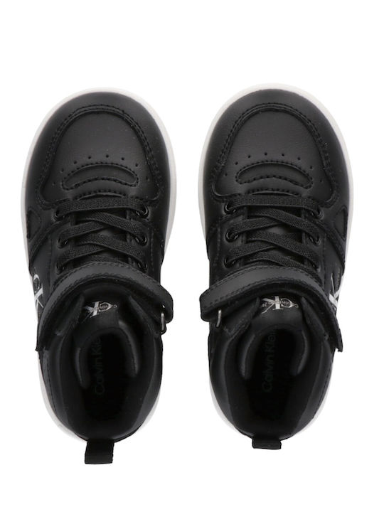Kids Sneakers High with Scratch Black