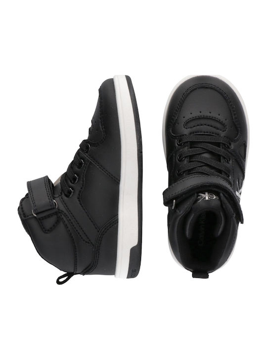 Kids Sneakers High with Scratch Black