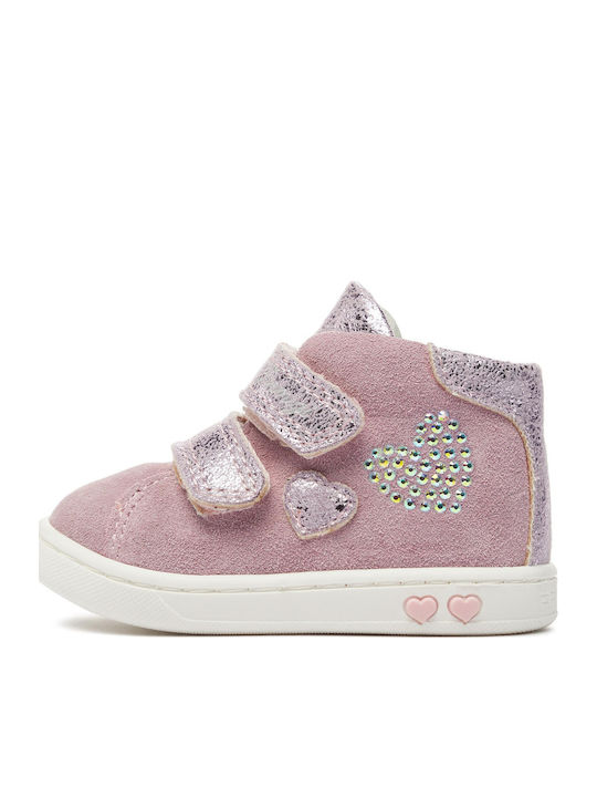 Παιδικά Sneakers με Σκρατς Ροζ