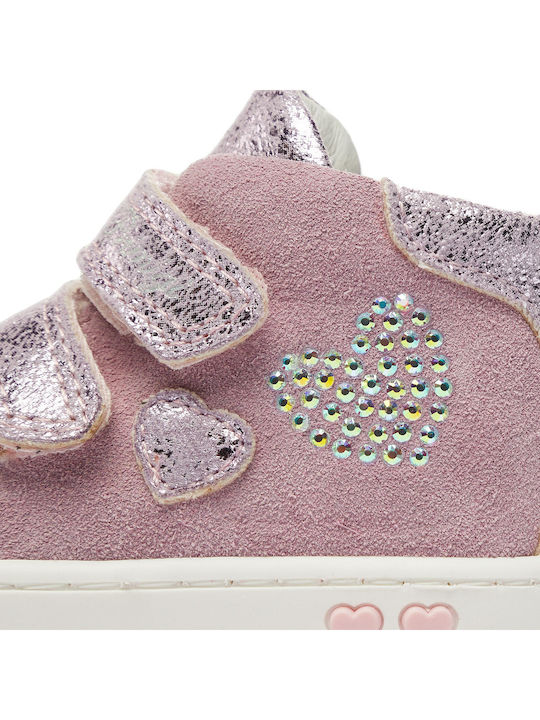Παιδικά Sneakers με Σκρατς Ροζ