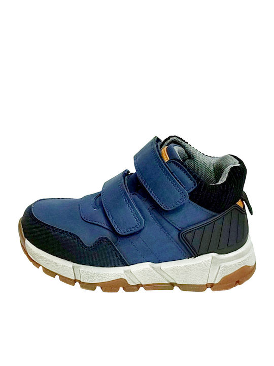 Kids Sneakers High with Scratch Blue