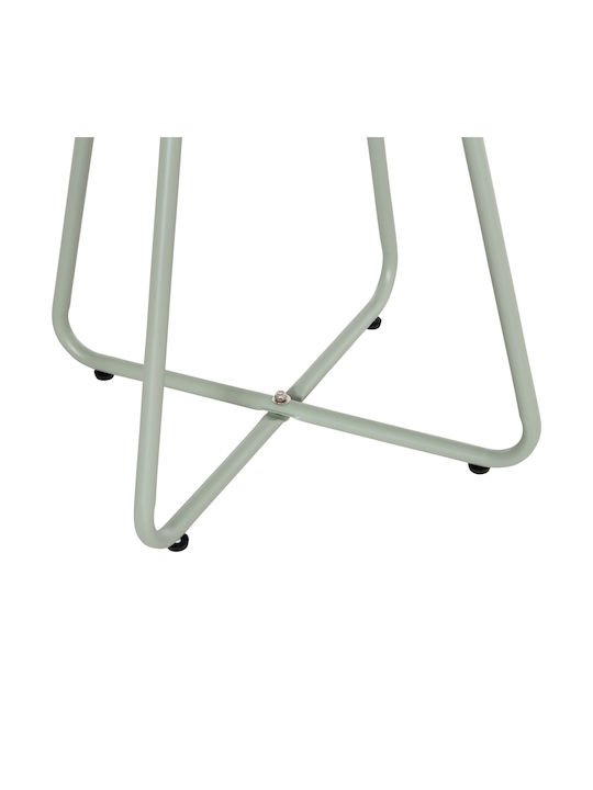Masă Laterală Rotundă Sammon Metalică Verde M45xL45xÎ50cm