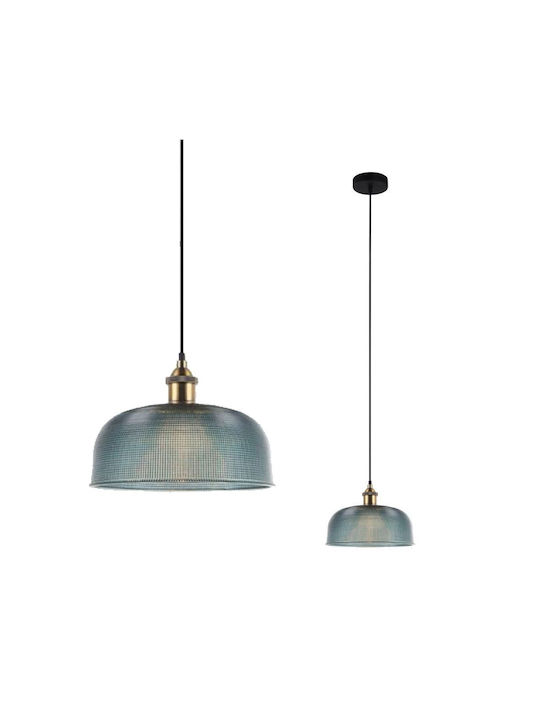 Italux Pendant Light Blue with Socket E27 27x60cm