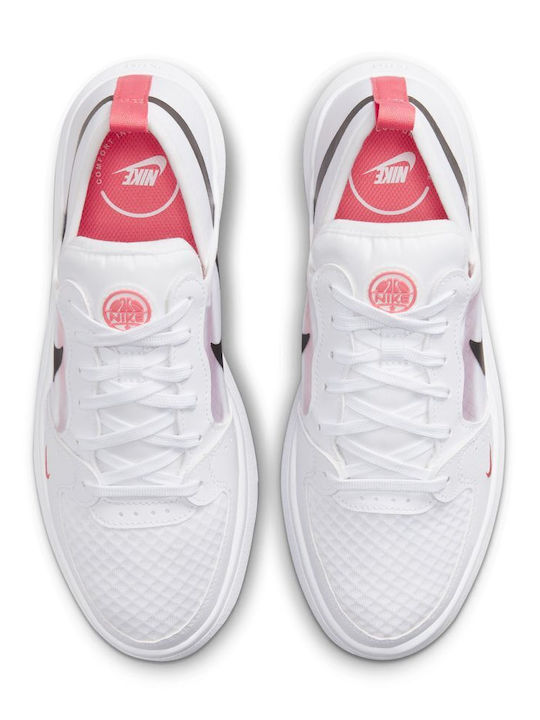 Court Vsion Alta Flatforms Sneakers White / Black / Sea Coral