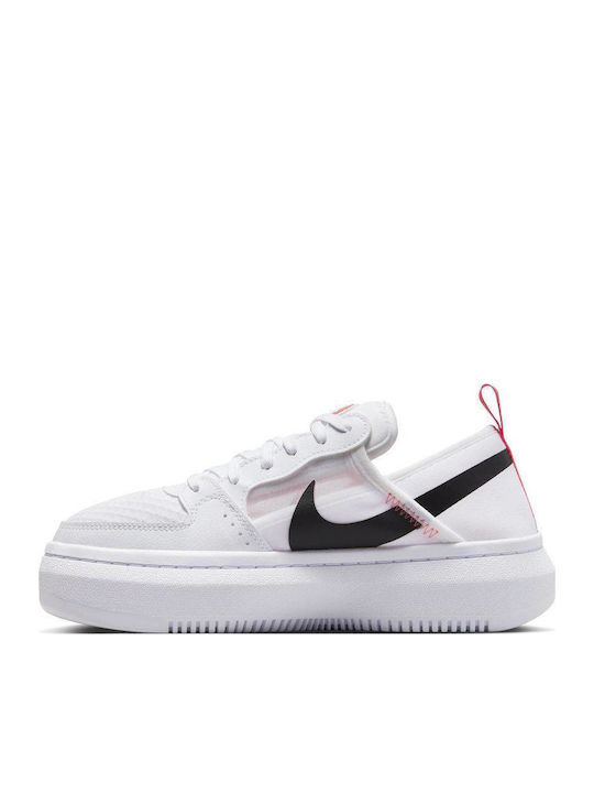 Court Vsion Alta Flatforms Sneakers White / Black / Sea Coral