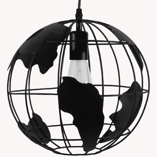 VenCore Pendant Light Black Grid with Socket E27 30x30x30cm